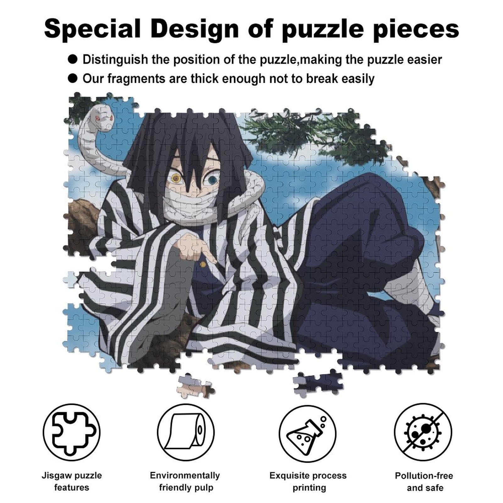 【匿名配送】鬼滅の刃 伊黒小芭内　パズル27個 ジグソーパズル 鬼滅の刃 208ピース 蛇柱 208-056 伊黒小芭内 18.2x25